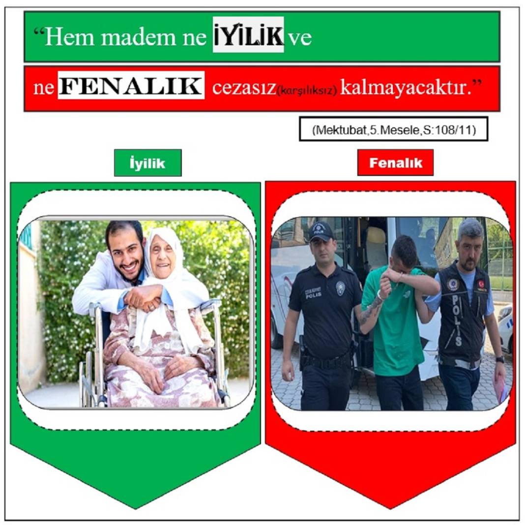 Bediüzzaman Said Nursi’nin Risale-i Nur Külliyatı eserlerinden Resimli Vecizeler 16