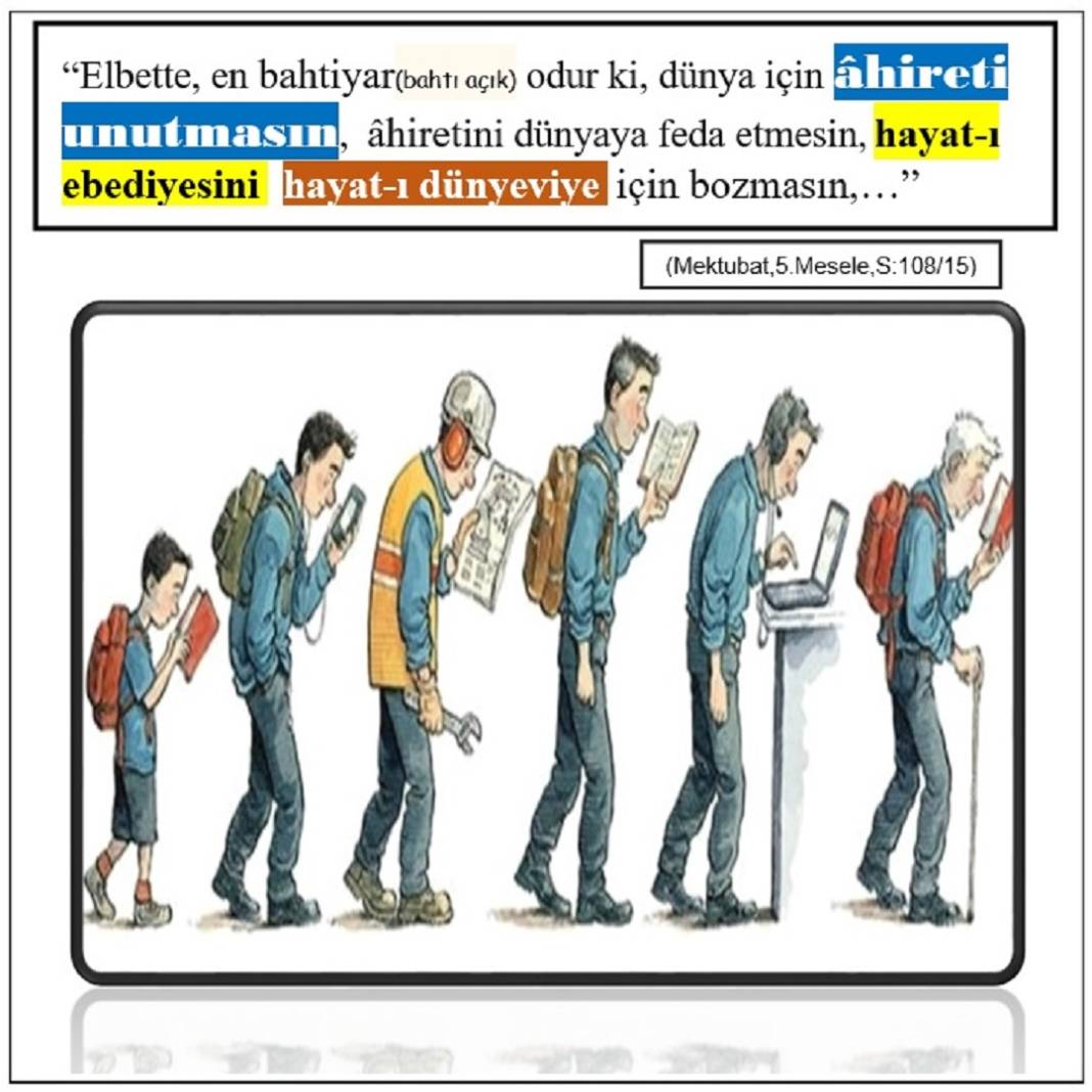Bediüzzaman Said Nursi’nin Risale-i Nur Külliyatı eserlerinden Resimli Vecizeler 20