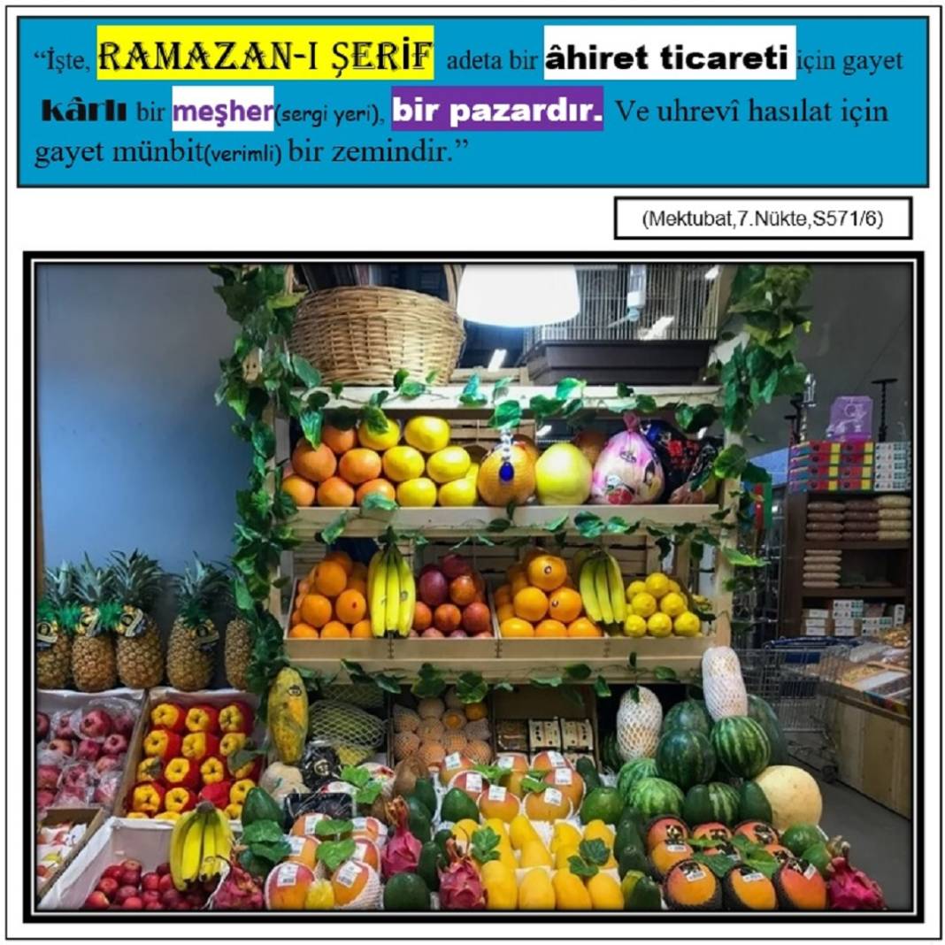 Bediüzzaman Said Nursi’nin Risale-i Nur Külliyatı eserlerinden Resimli Vecizeler 6