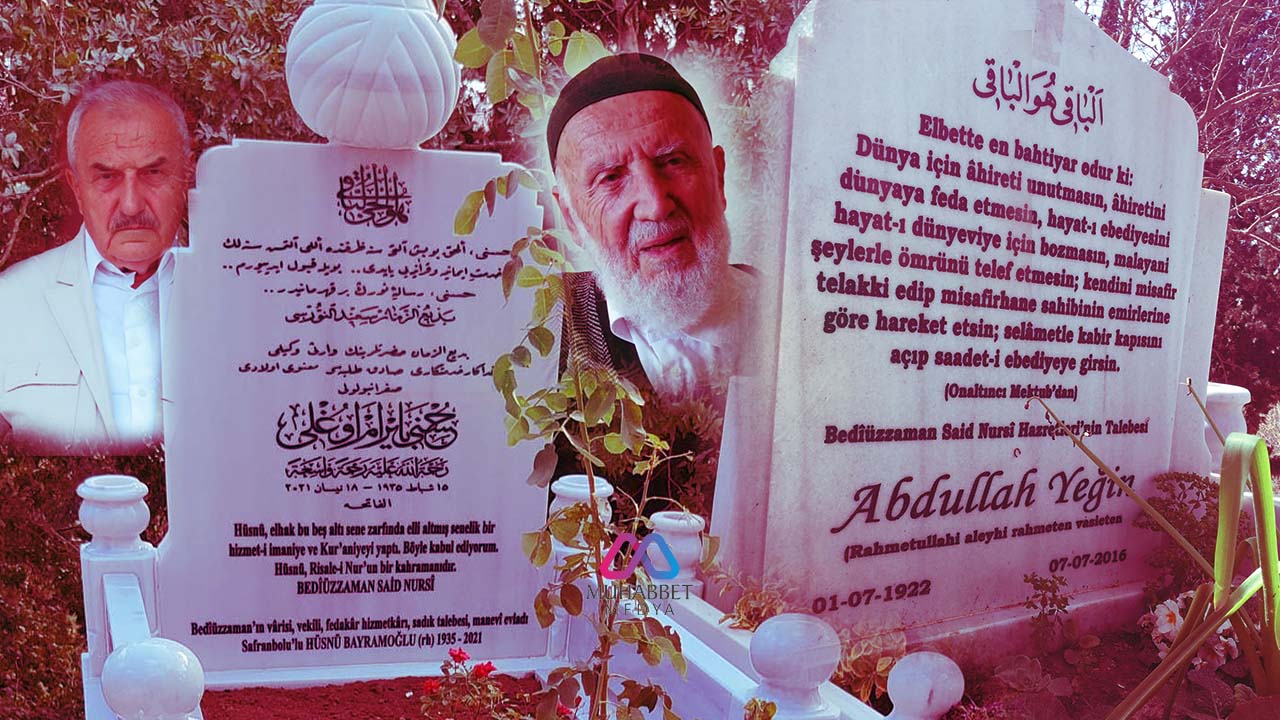 Eyüp Sultan Mezarlığında haşrin sabahını bekleyen Nur Talebesi Ağabeyler