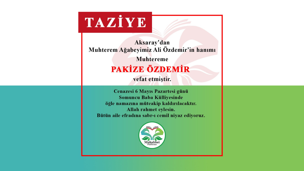 Pakize Özdemir vefat etti