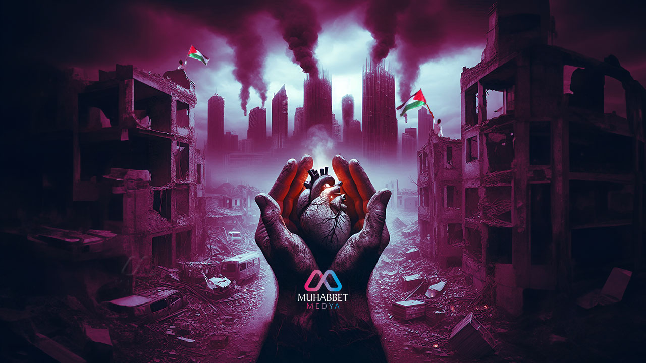 Allah'ım bizi vahşetin kucağına atılmış Filistin'deki zulme ortak olanlardan eyleme