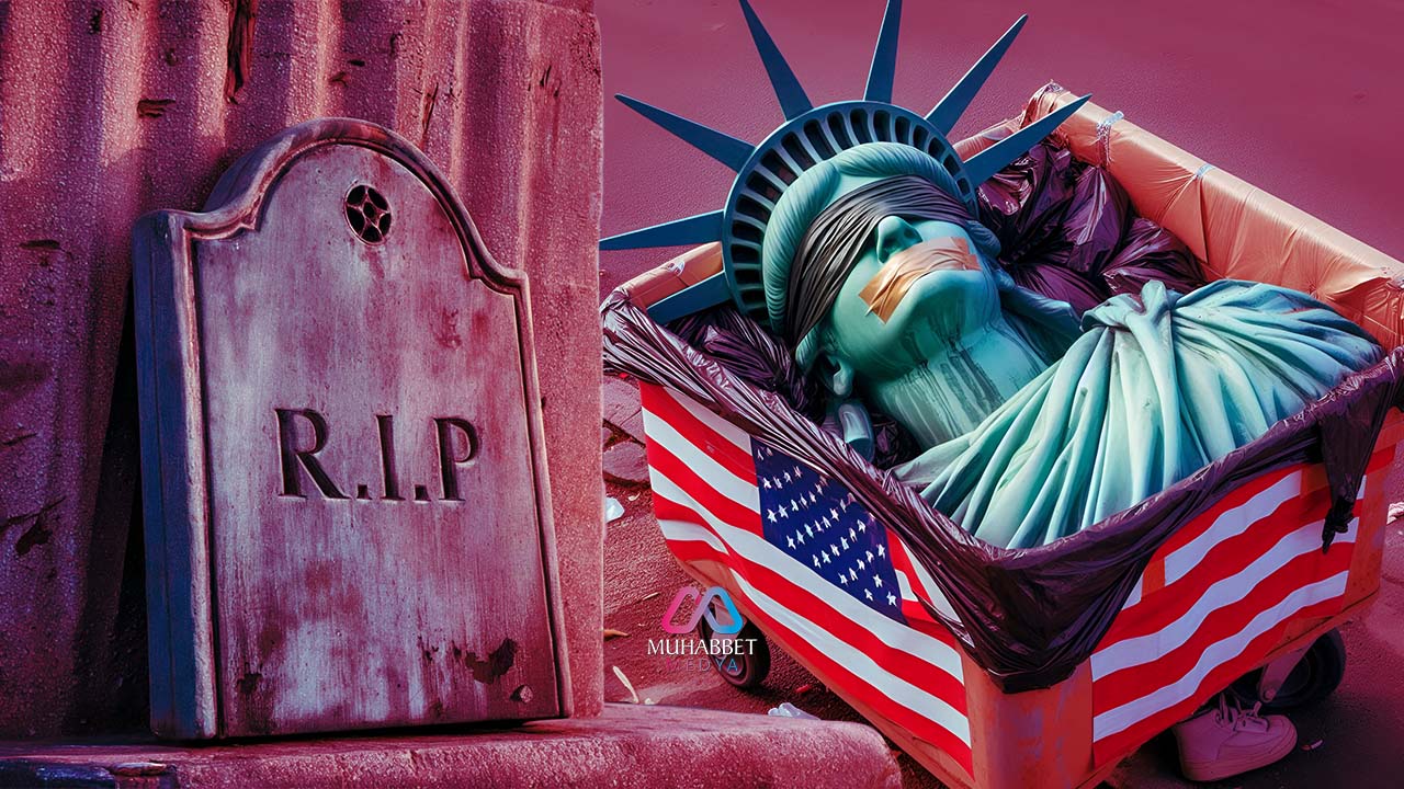 Özgürlüğün vatanı iddiası olan ülkede özgürlük katledildi, özgürlük anıtı çöpe atılsın