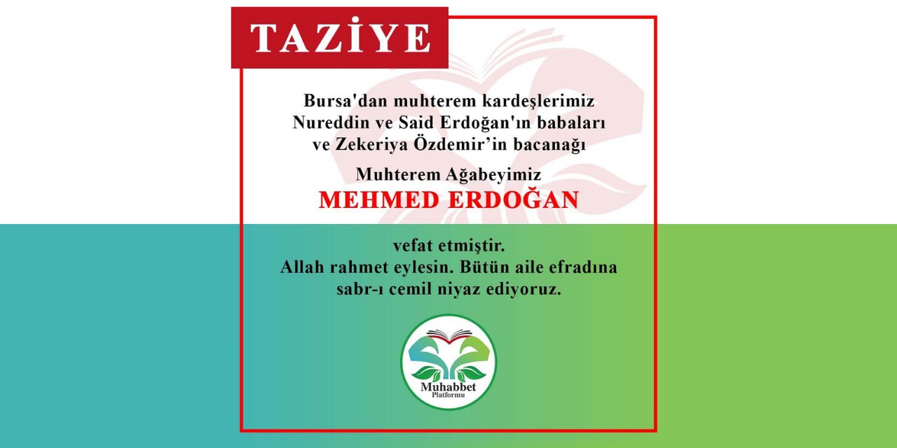 Mehmed Erdoğan vefat etti