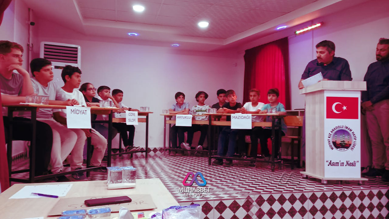 3. Ortaokullar arası Risale-i Nur Bilgi Yarışması Midyat’ta yapıldı