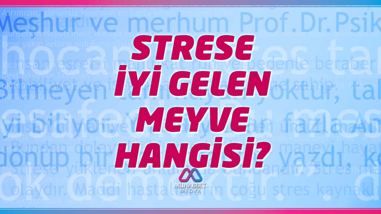 Strese iyi gelen meyve hangisi?
