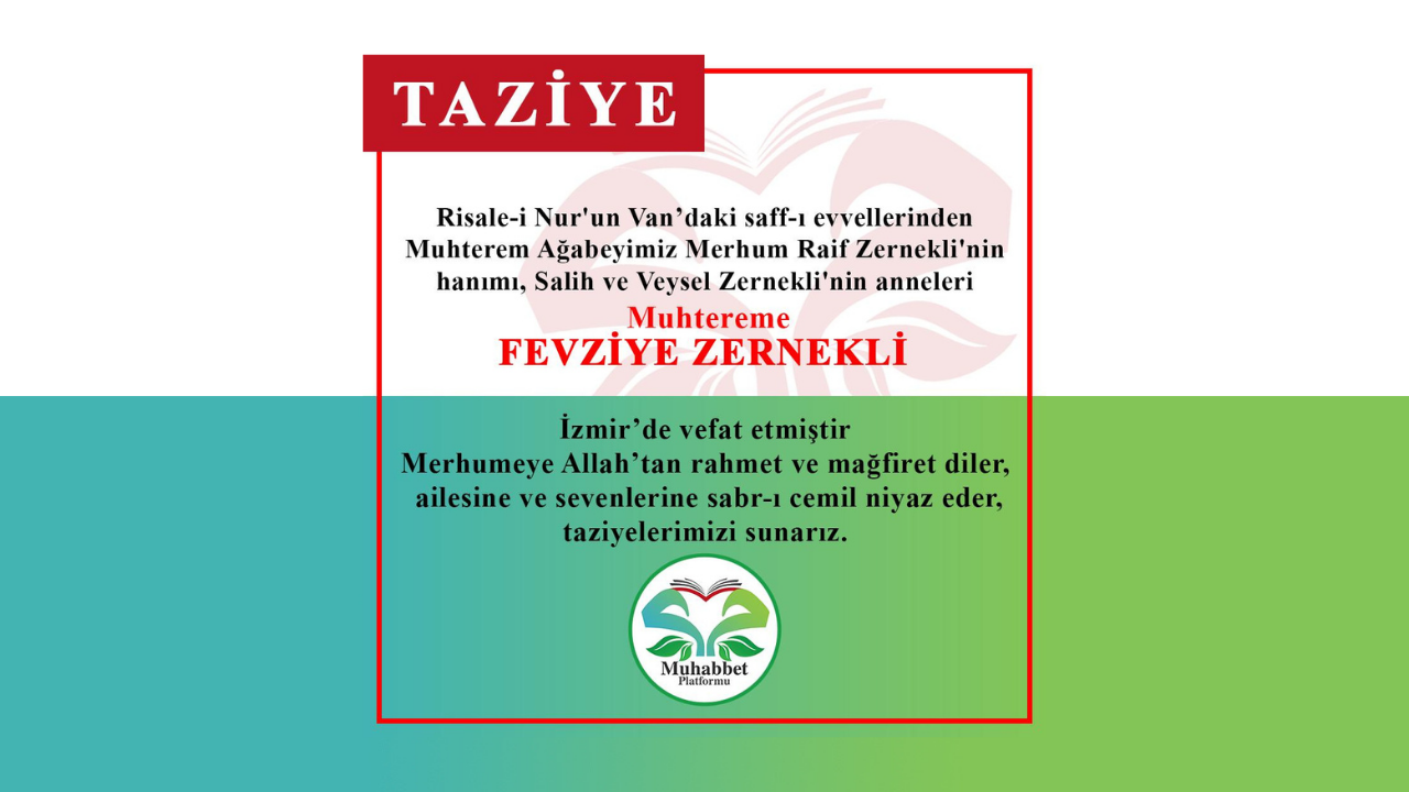 Fevziye Zernekli vefat etti