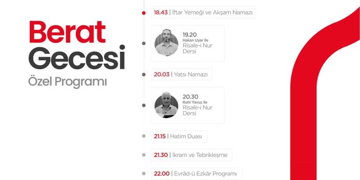 Berat Kandili Özel Programı